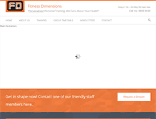 Tablet Screenshot of fitnessdimensions.com.au